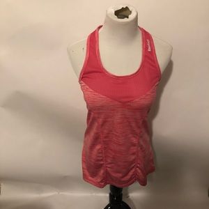 Reebok pink workout tank top size small